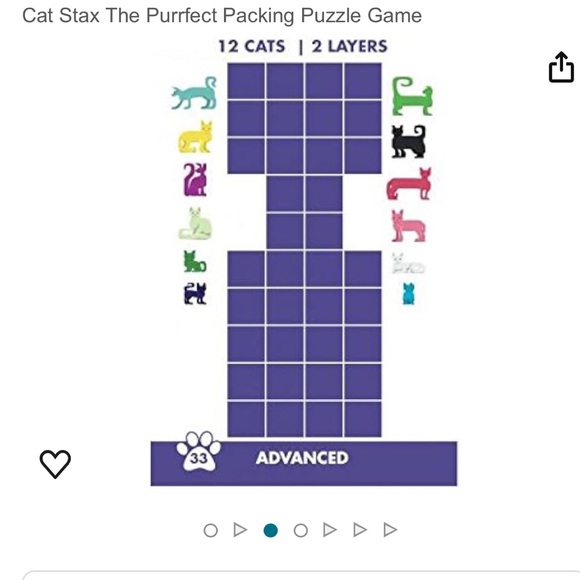 Travel Size CAT STAX Puzzle 🧩 Game - 48 Challenge Cards - Picture 5 of 7